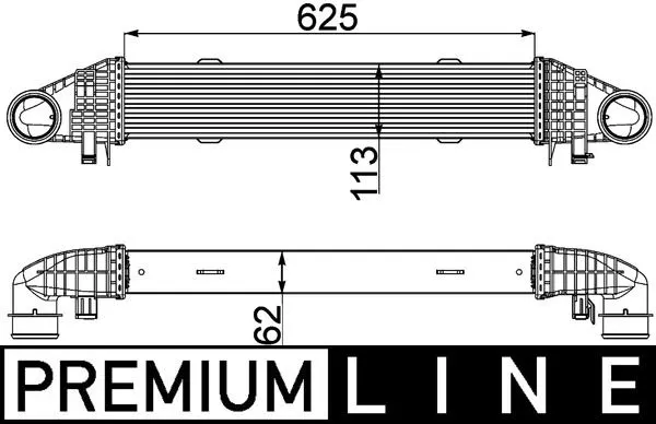 Mercedes E Series W212 M271 Turbo Intercooler Radiator