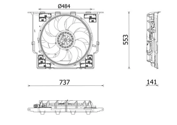 BMW 7 Serisi G11 B47 Komple Fan