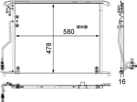 Mercedes S Series W220 OM628 A/C Condenser