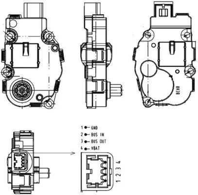 Mercedes E Serisi W212 M271 Kalorifer Klepe Motoru