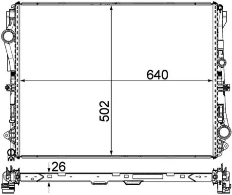 Mercedes E Series W213 M264 Water Radiator