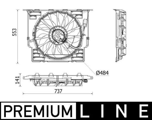BMW 5 Series G30 B47 Fan Fan