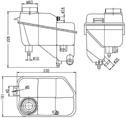 Mercedes E Serisi W211 M271 Su Deposu