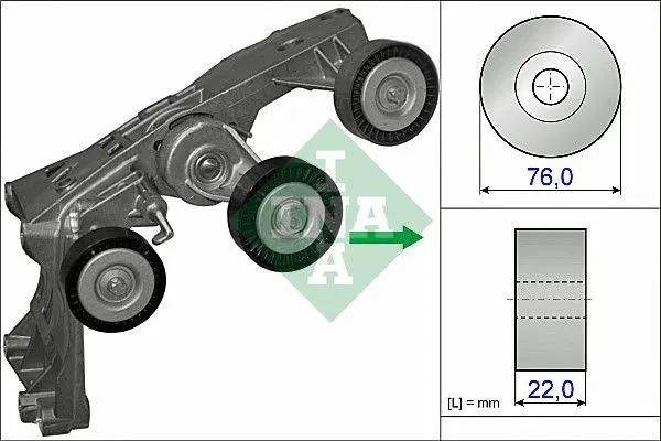 Mercedes A-Class W169 A 150 Tensioner Pulley
