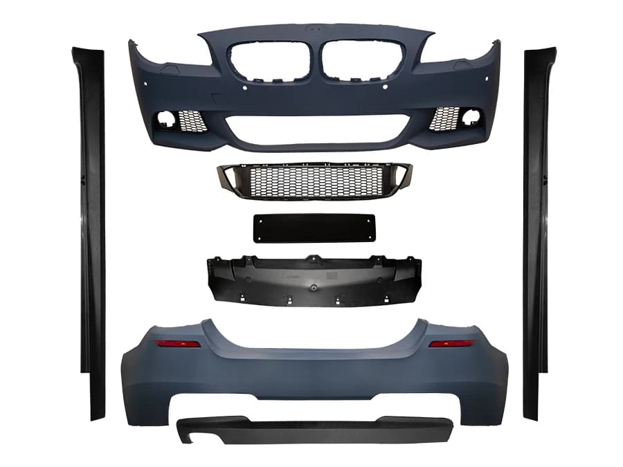 BMW 5 Serisi F10 2009-2016 M-Tech Gövde Kiti Far Yıkamalı PDC'li Ön/Arka Çift Egzoz Çıkışlı Marşpiyeli