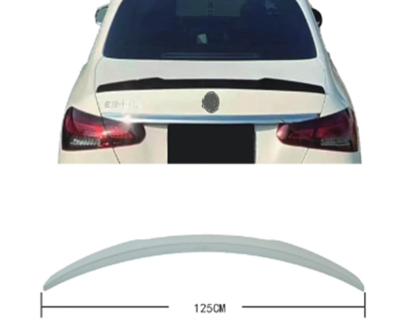 Mercedes E Series W213 2017- Trunk Spoiler