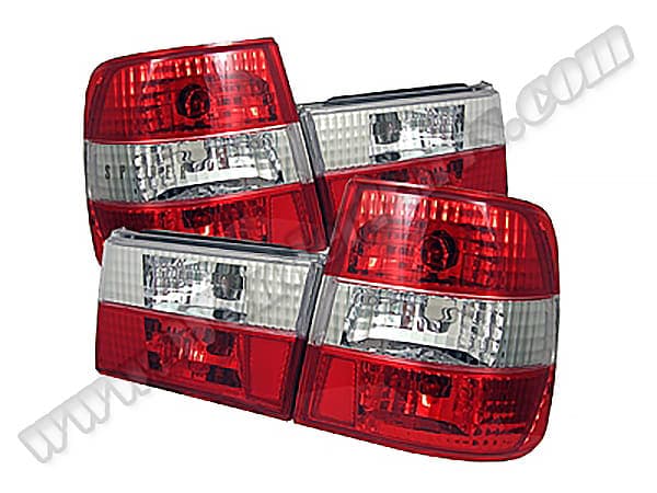 BMW 5 Series E34 1987-1996 Complete Tail Light (Crystal) White Turn Signal
