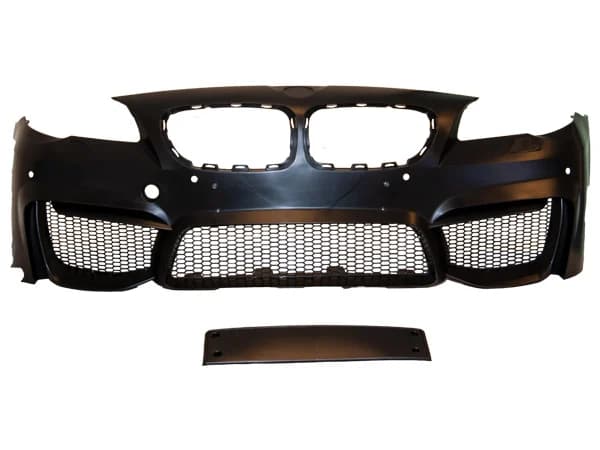 BMW 5 Series F10 2009-2016 Complete Bumper Front; Headlight Washer, Park Sensor