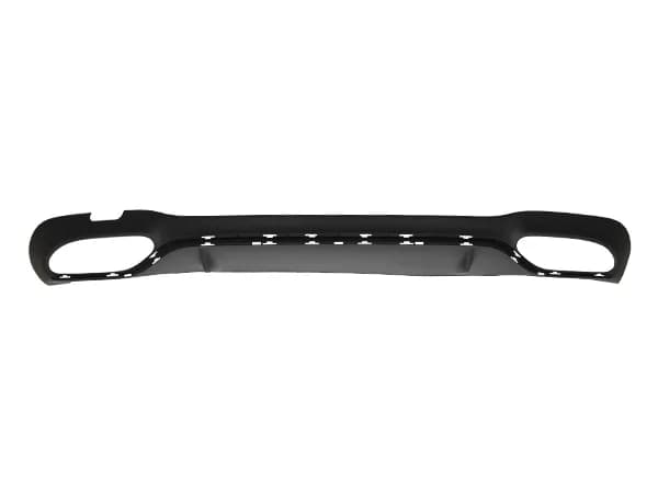Mercedes E Series W213 2017- Bumper Diffuser Rear; Dual Exhaust Outlet