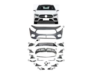 Mercedes A Serisi W177 AMG 2018- Komple Tampon Ön; Park Sensörlü