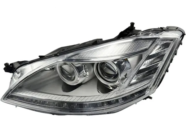 Mercedes S Serisi W221 2006-2013 Komple Far Sol (Adaptif Far Sistemli (AHL)-Xenon) Tek Sıra 6lı Soket, Gece Görüş Asist.