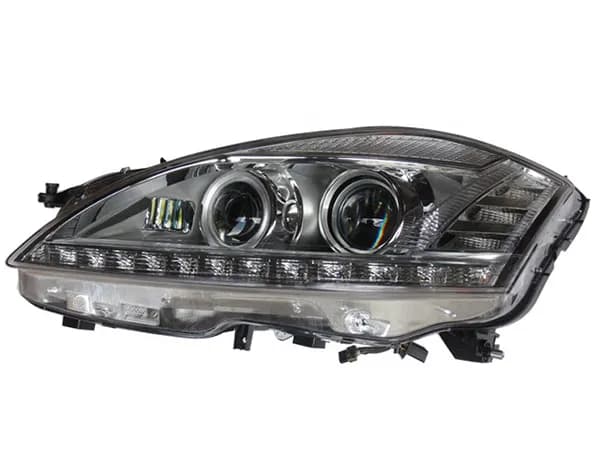 Mercedes S Serisi W221 2006-2013 Komple Far Sol (Adaptif Far Sistemli (AHL)-Xenon) Tek Sıra 6lı Soket