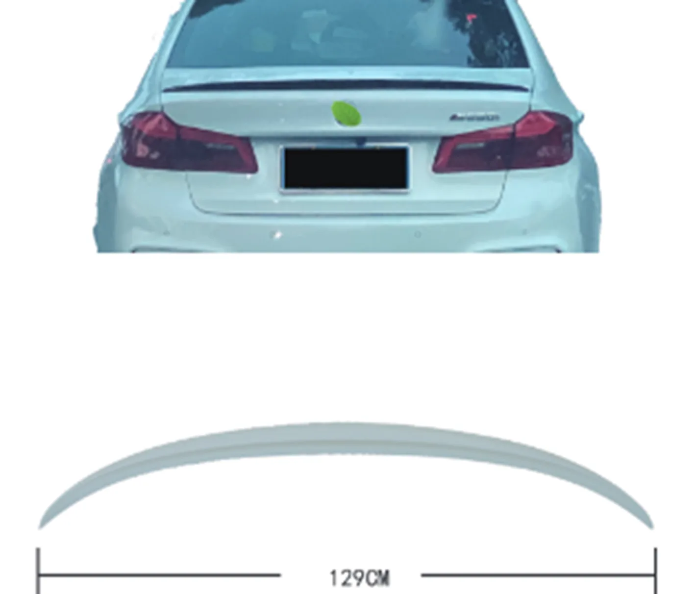 BMW 5 Series G30 2016-2018 Trunk Spoiler -///M-
