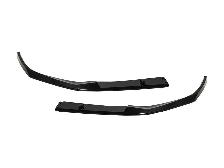 BMW 5 Serisi G30 2016-2018 Tampon Splitteri Ön (Set) Piano-Siyah (OEM/Plastik) -///M-Performance- 2020-23