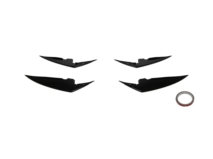 BMW 3 Serisi G20 2018- Tampon Bıçağı Ön (Set) Alt; Piano-Siyah (OEM/Plastik) -///M-Sport- 2022-