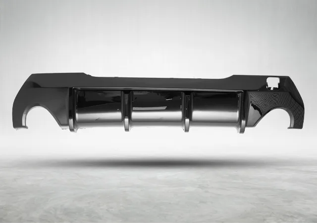 BMW 1 Series F40 2019- Bumper Diffuser Rear; <O-O> Exhaust Outlet -///M-Performance- 2019-24