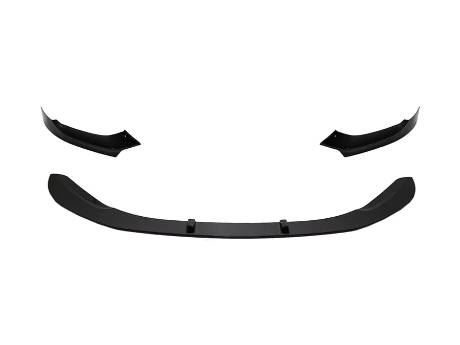 BMW 1 Series F20 2012-2017 Bumper Spoiler Front; Piano-Black (Vacuum) -///M-Performance- 2011-14