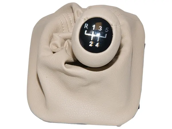 BMW 3 Series E30 1983-1991 Knob Gear Boot -5 Forward- Manual Gearbox Beige Synthetic Leather Illuminated