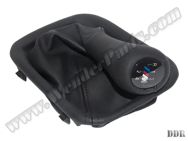 BMW 3 Series E30 1983-1991 Knob Gear Boot -5 Forward- Manual Gearbox Black Synthetic Leather Illuminated
