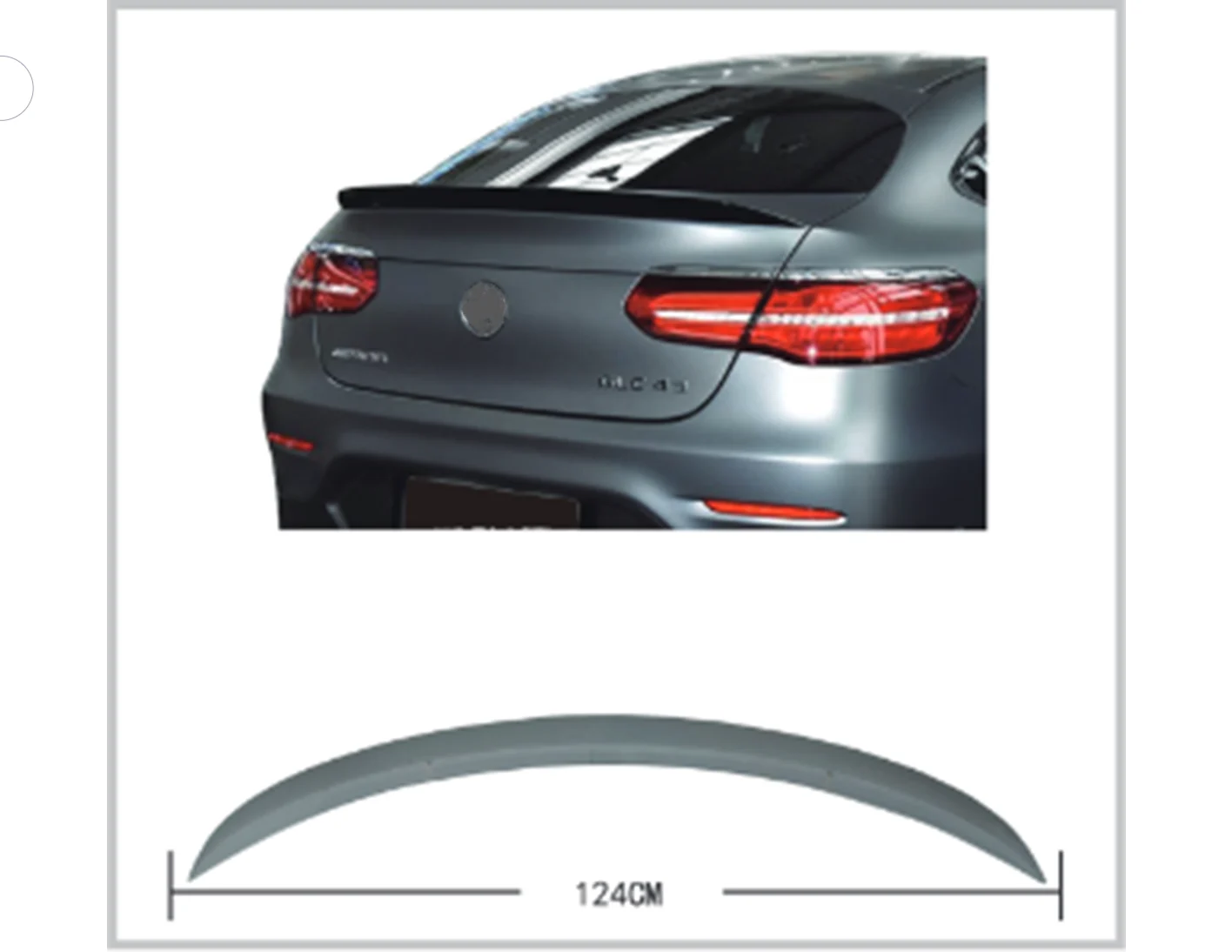Mercedes GLC Serisi X253 2015- Bagaj Spoyleri
