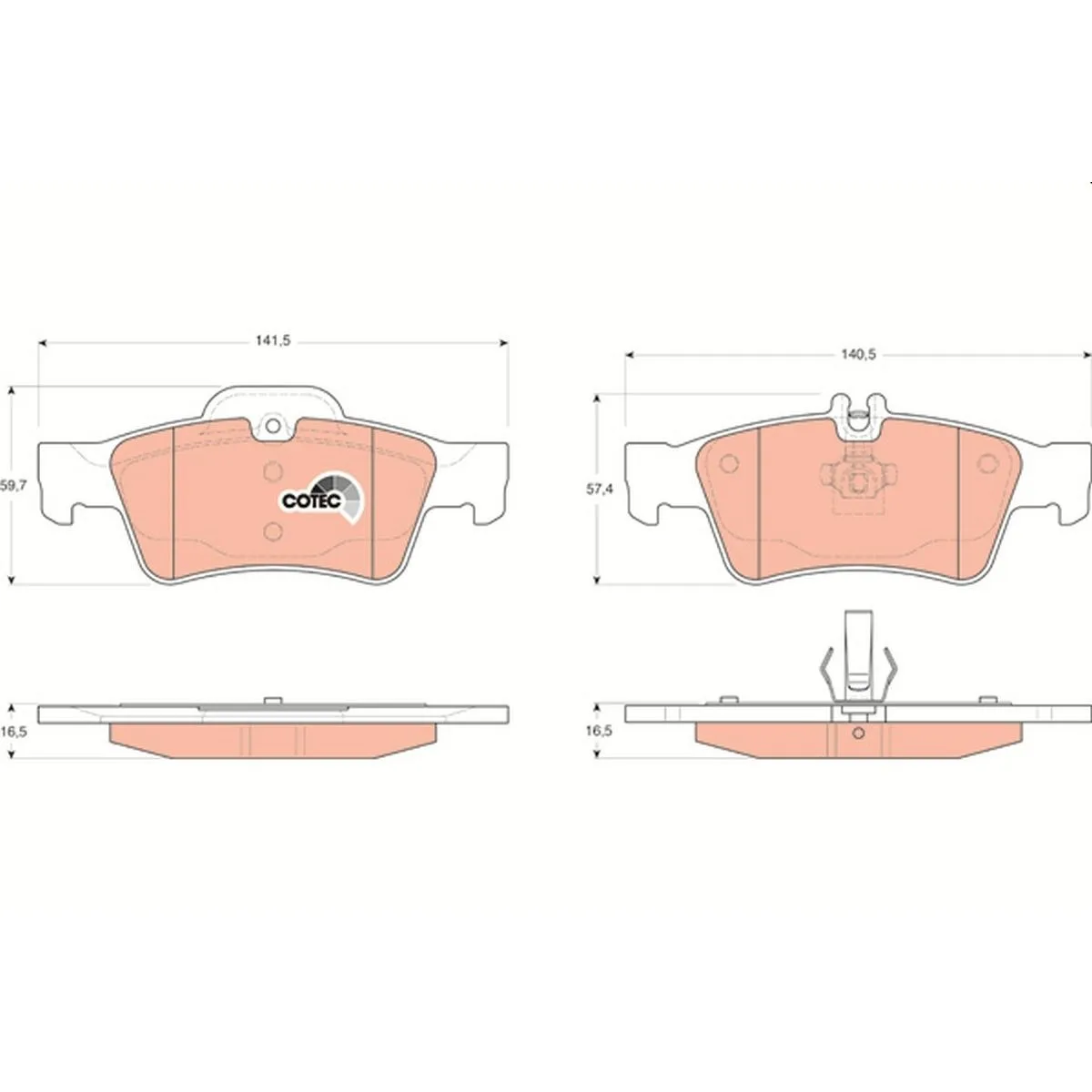 Mercedes E Series W211 Brake Pads Rear