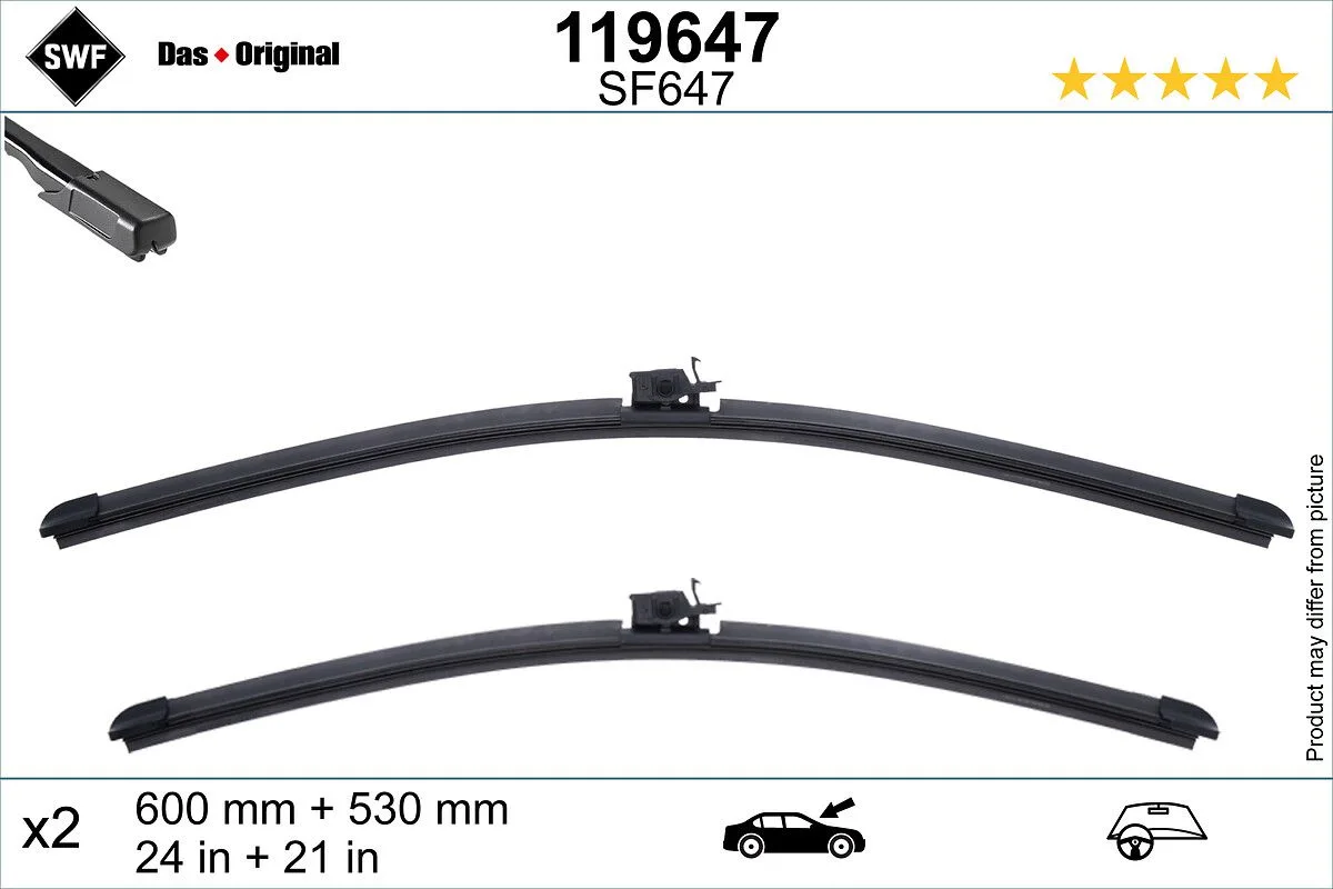 Mercedes B Series W247 2019-2023 Front Wiper Set