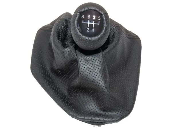 BMW 5 Series E39 Knob Gear Boot -5 Forward- Manual Gearbox Black Dotted Synthetic Leather Illuminated