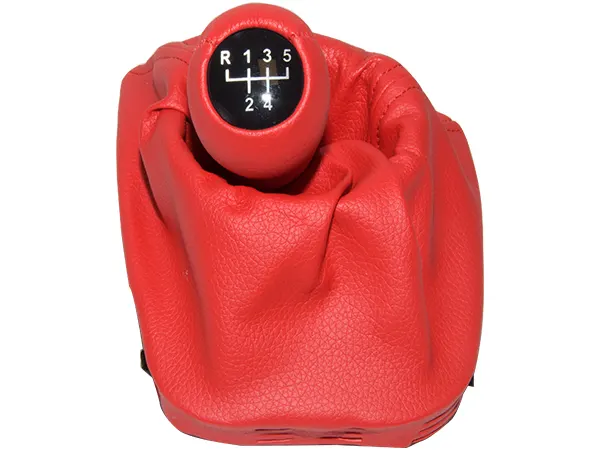 BMW 3 Series E46 Knob Gear Boot -5 Forward- Manual Gearbox Red Synthetic Leather