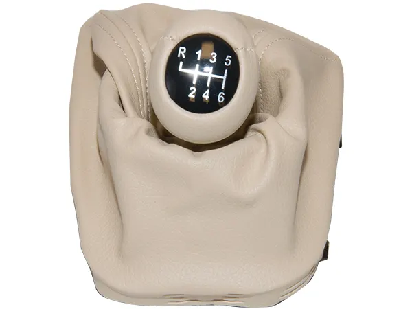 BMW 3 Series E46 Knob Gear Boot -6 Forward- Manual Gearbox Beige Synthetic Leather