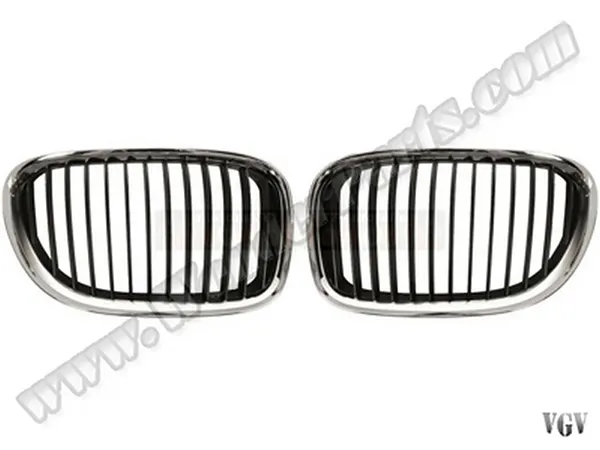 BMW 7 Series F01 2009-2012 Grille (Set) Krom/Krom/Black