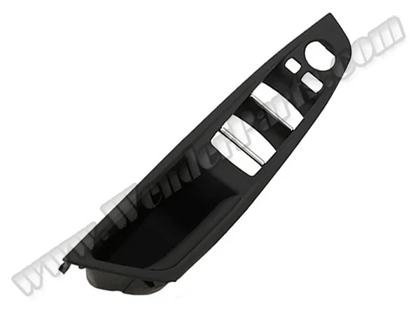 BMW 5 Series F10 LCI Glass Button Frame Front Left Black