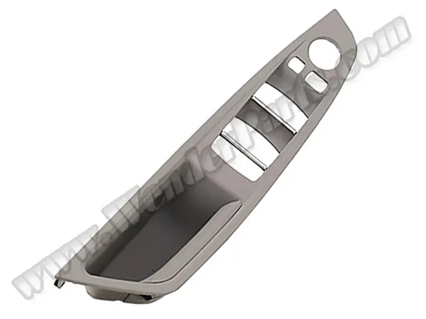 BMW 5 Series F10 LCI Glass Button Frame Front Left Grey