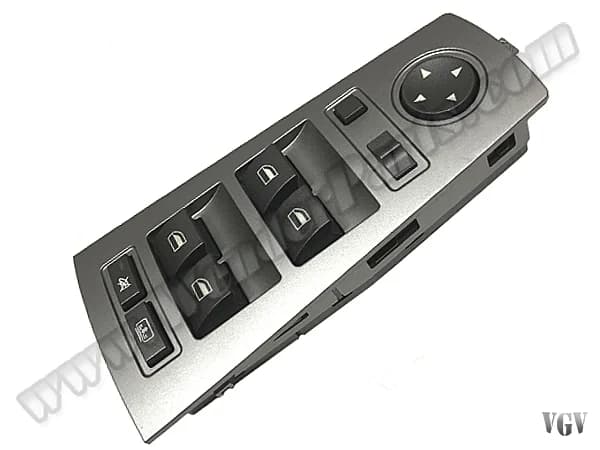 BMW 7 Serisi E65 Cam Düğmesi Ön Sol Gri Çerçeveli Arka Güneşlik & Katlamalı Ayna