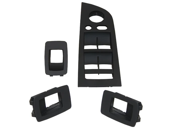 BMW 3 Serisi E90 LCI Cam Düğme Çerçevesi Set Siyah
