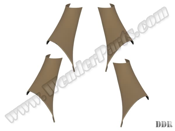 BMW 3 Series F30 2012-2018 Door Tutamak Kaplama Kit Front&Rear; Beige Inner
