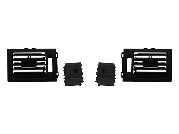 Mercedes C Series W204 2007-2013 A/C/Heater Grille Set:2ad Front Left/Right Black 2007-10