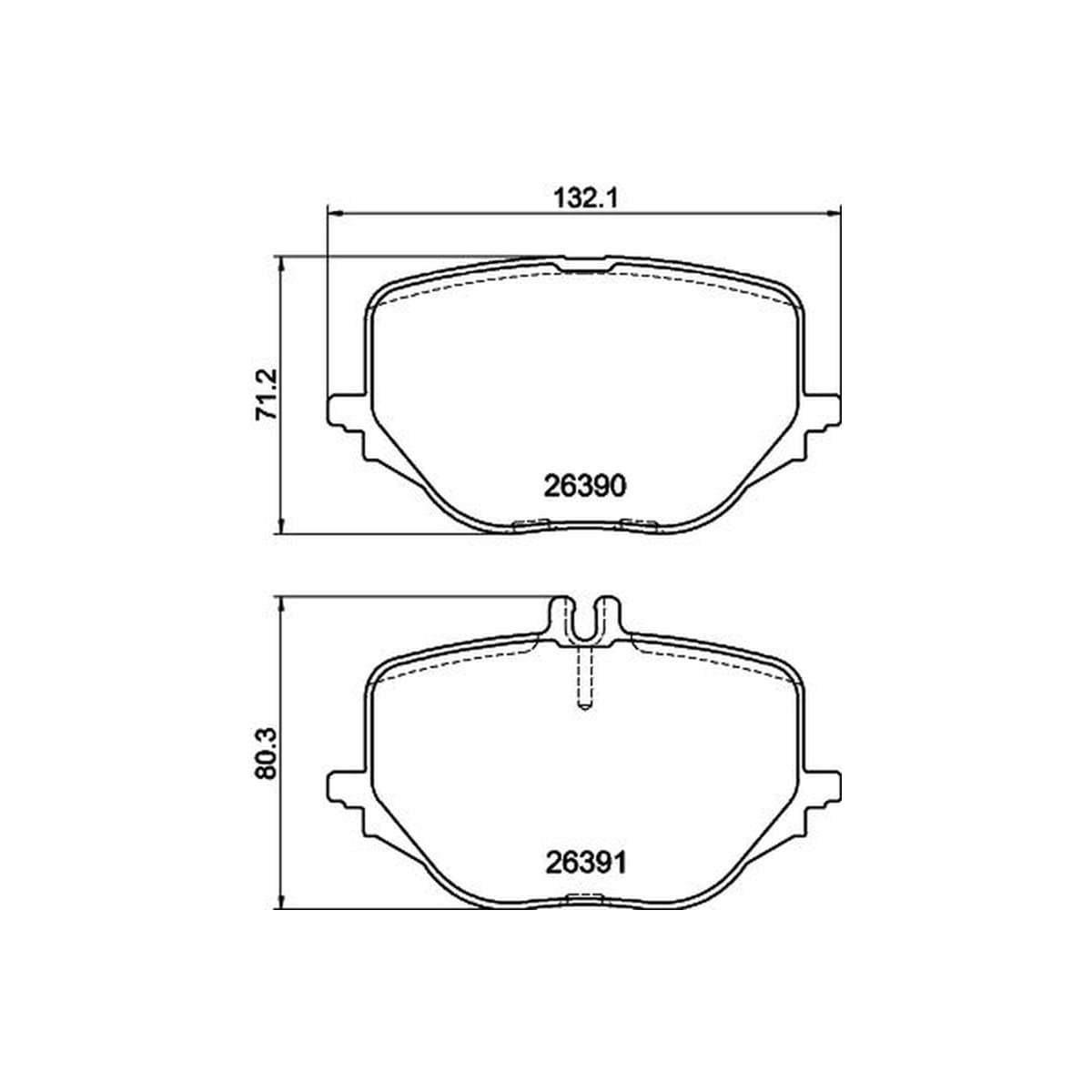 Mercedes S Series W223 Brake Balata Kit Rear