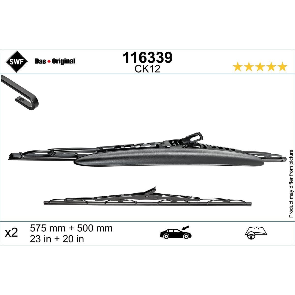 BMW 3 Serisi E46 Silecek Takım 55mm 50mm