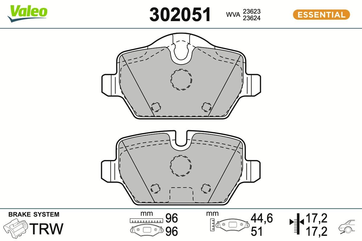 BMW 1 Serisi E87 2004-2011 Fren Balatası Arka