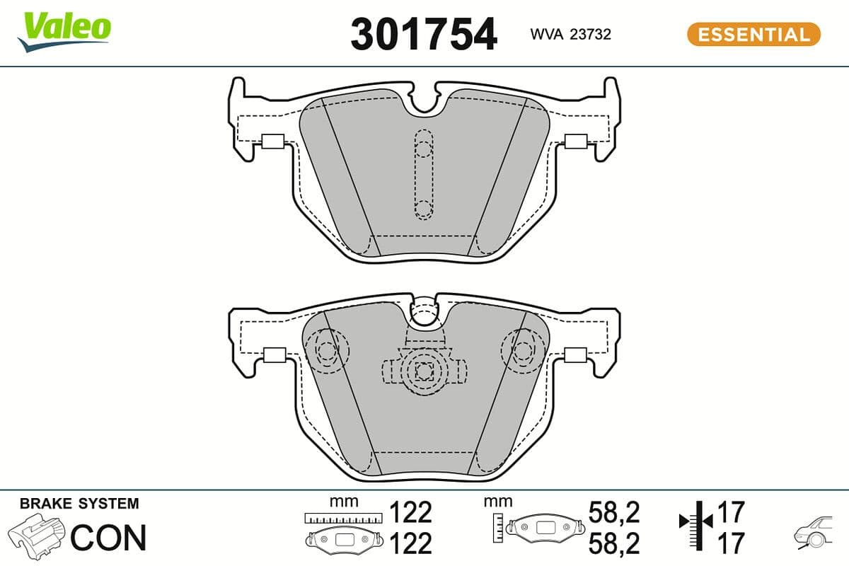 BMW 5 Serisi E60 2001-2010 Fren Balatası Arka