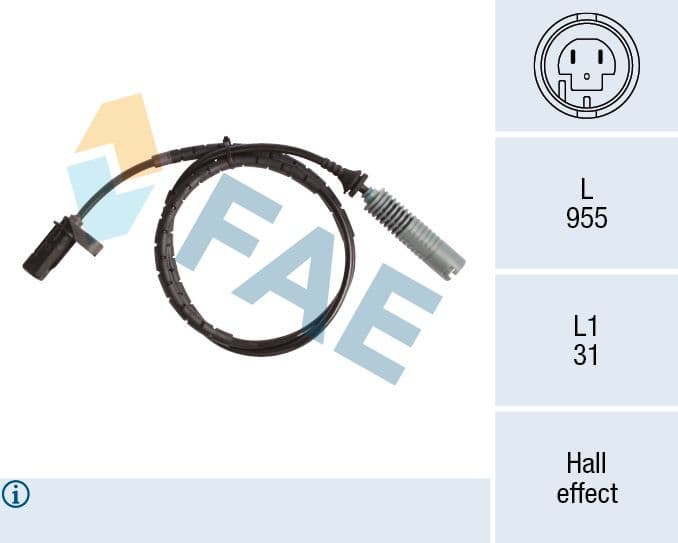 BMW 1 Series E81 2007-2011 ABS Sensor Rear
