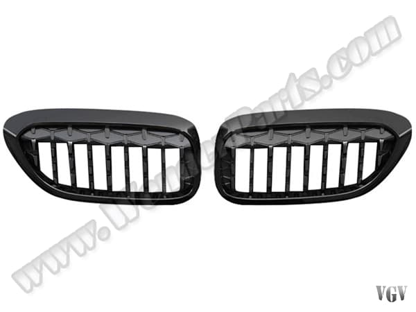 BMW 5 Series G30 2017-2020 Grille (Set) Piano-Black -Diamond-Meteor