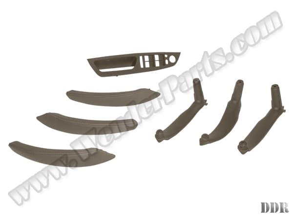 BMW X5 Series E70 Door Handle Set Front&Rear; Beige Leather Coated