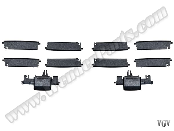 Mercedes GL X166 Klima/Kalorifer Izgara Tamir Takımı Set:12ad Arka Siyah