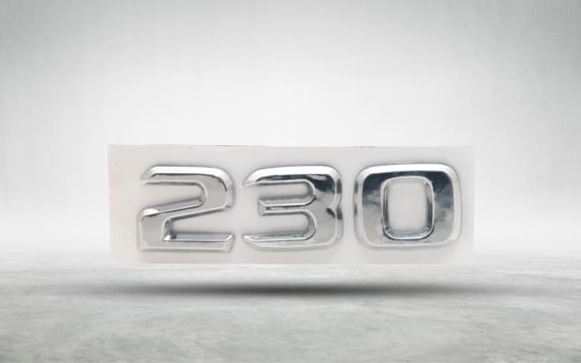 Mercedes W208 Trunk Emblem -230-