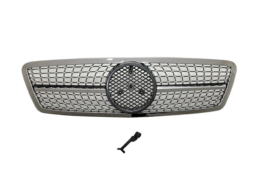 Mercedes C Series W203 2000-2006 Grille Chrome Black -Diamond