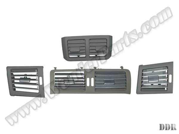 Mercedes R Serisi W251 2010-2013 Klima/Kalorifer Izgarası Set:4ad Ön/Arka Nikelajlı Gri